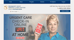 Desktop Screenshot of piedmontwesturgentcare.com
